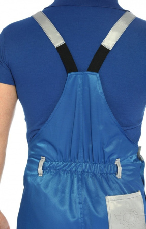 Полукомбинезон "Мастер" василек-светло-серый