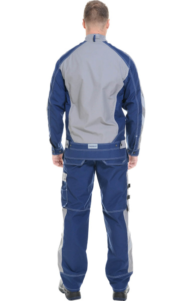 Костюм "Прогресс" , куртка, брюки, темно-синий с темно-серым