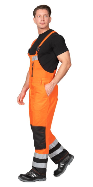Полукомбинезон мужской "Спектр 2М-35" оранжевый/чёрный, СОП