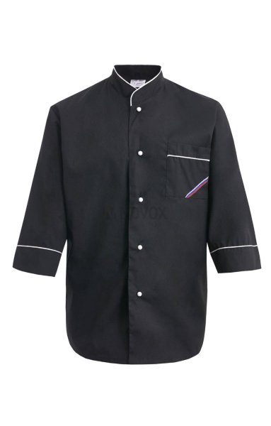 Куртка поварская (китель) "Люкс-Лайт" черная