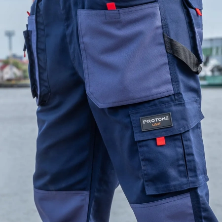 Брюки PROTONE LIGHT, синий/т.синий/оранжевый