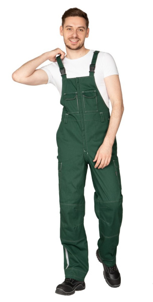 Полукомбинезон мужской летний "Эко-Труд" тёмно-зелёный, СОП