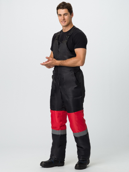 Костюм зимний "Мегрес-2" СОП (тк.OxLine,90) п/к, красный/черный