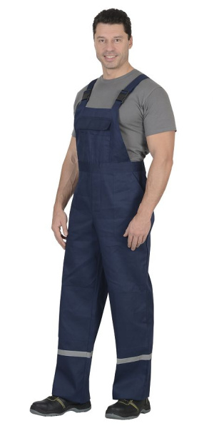 Костюм "ЭКСПЕРТ" куртка, п/к 100% Х/Б, т.синий/василек