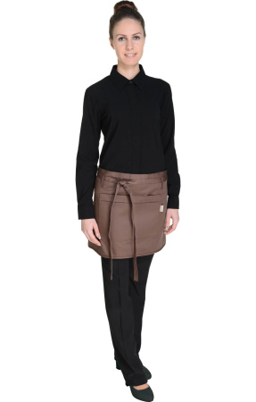 Фартук «BARISTA» укороченный, цвет chocolate (темно-коричневый)