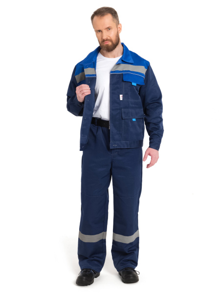 Костюм "Нова" куртка+брюки, цв. син/вас