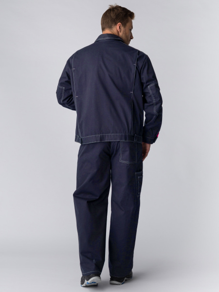 Костюм Флагман-Фаворит-1 СОП (тк.Саржа,200) брюки, т.синий/васильковый