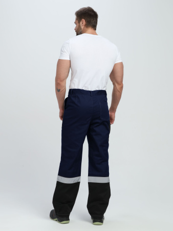 Костюм Виват-1 Премиум CH МВО (тк.Смесовая,240) брюки, т.синий/черный/васильковый