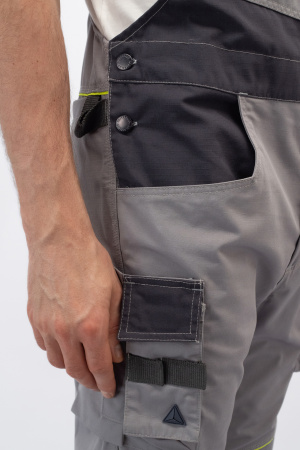 Полукомбинезон ДЕЛЬТА ПЛЮС Мач2 Корпорэйт св.серый/серый