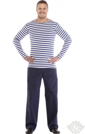 Тельняшка голубая полоса