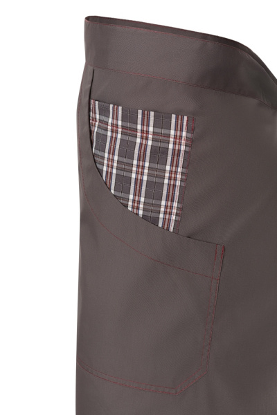 Фартук поварской РИСТРЕТТО ШЕФ темно-серый