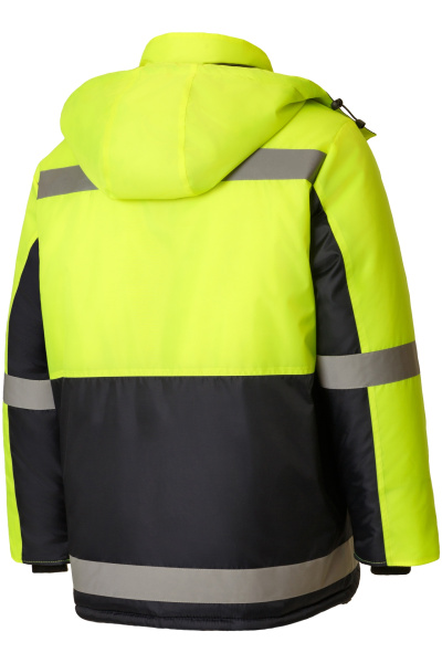 Костюм Магистраль утепленный с СВП тк.Оксфорд желтый/т.синий, куртка, п/к