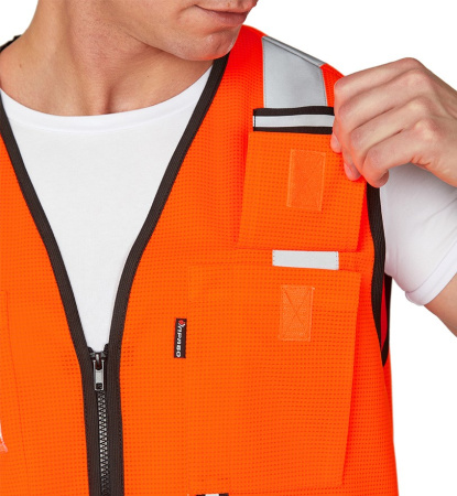 Жилет сигнальный "Ультра" оранжевый, 4СОП