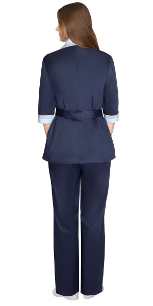 Костюм "ФЛОРА" женский, куртка, брюки темно-синий