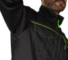 Куртка мужская "Эко-Босс" чёрная/лимонная