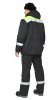 Костюм мужской утеплённый "Коммунальщик" чёрный/лимонный, куртка + п/к