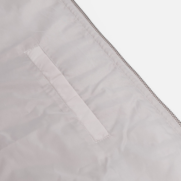 Куртка-бомбер унисекс Warmbridge, светло-серая