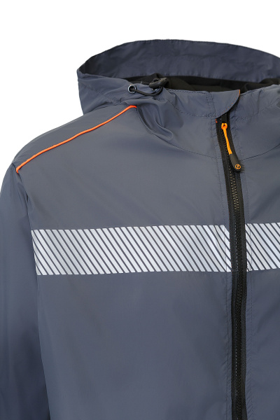 Ветровка КОТПРОФИ на сетке серая