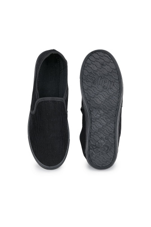 Тапочки мужские "Классика", вельвет, ПВХ, цвет черный