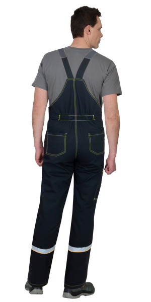 Полукомбинезон "РОДОС" черный с темно-серым, горчичным