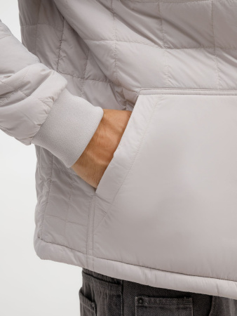 Куртка-бомбер унисекс Warmbridge, светло-серая