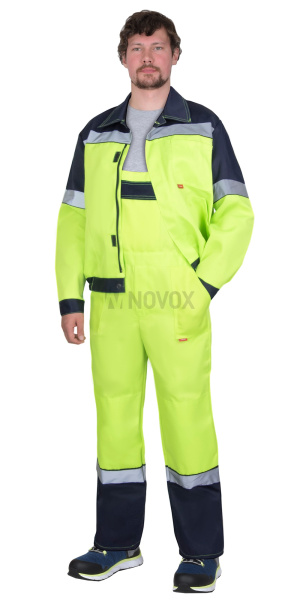 Костюм "ЛЕГИОНЕР" куртка, п/к, лимонный с темно-синим и СОП