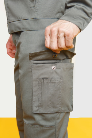 Костюм "STATUS" NEW (Статус), куртка, брюки, серый хаки