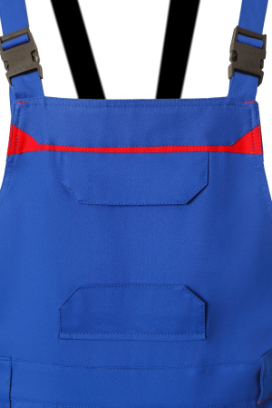 Полукомбинезон ТЕЙКЕР Металл фри василек/красный