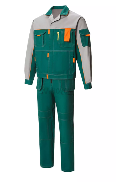 Костюм "Профессионал-2", куртка, п/к, зеленый-светло-серый