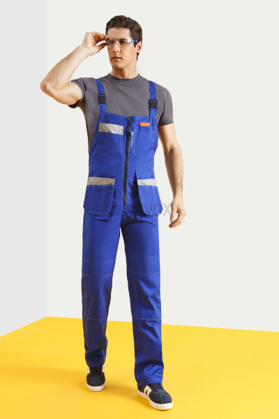 Полукомбинезон "Профессионал-2" василек светло-серый