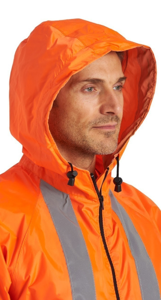 Плащ ВВЗ сигнальный нейлон с ПВХ оранжевый