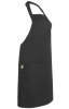 Фартук HORECA (ХОРЕКА) с нагрудником black (черный)