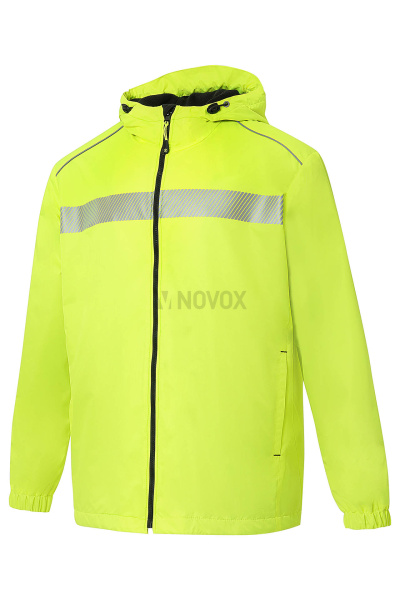 Ветровка КОТПРОФИ на флисе лимон