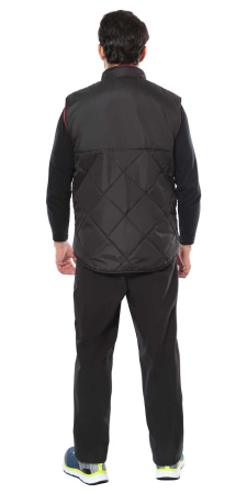 Жилет ЕВРОПА удлиненный (на подкладке флис) черный